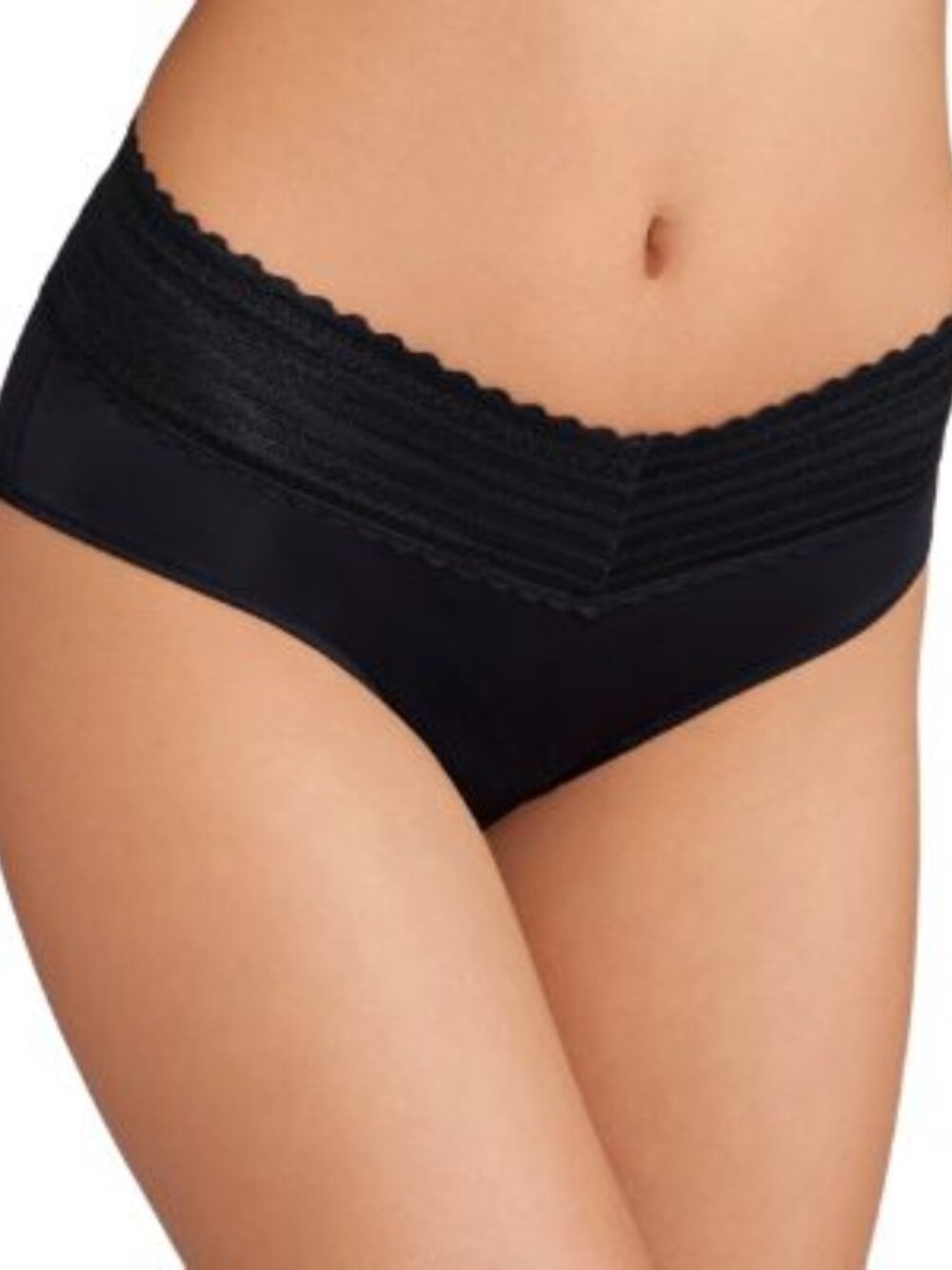 #2307 Warners Comfort Waist with Lace Microfiber Hipster 5609J